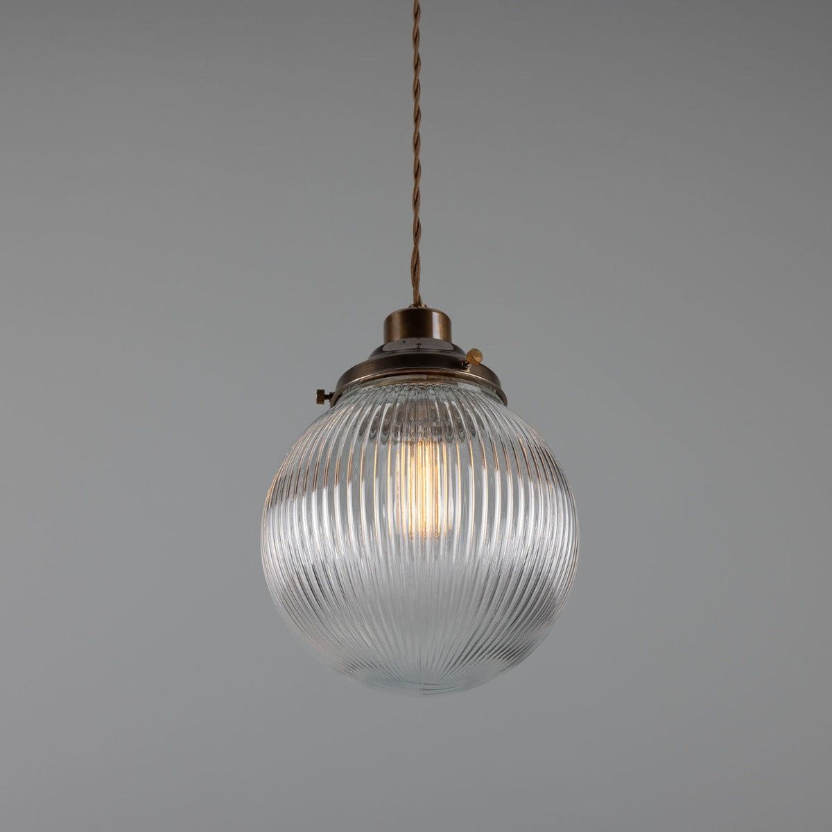 Stanley Prismatic Globe Pendant Light 20cm IP20 - View 3