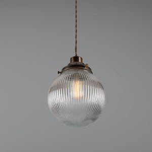 Stanley Prismatic Globe Pendant Light 20cm IP20 - View 3