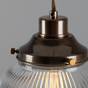 Stanley Prismatic Globe Pendant Light 20cm IP20 - View 4