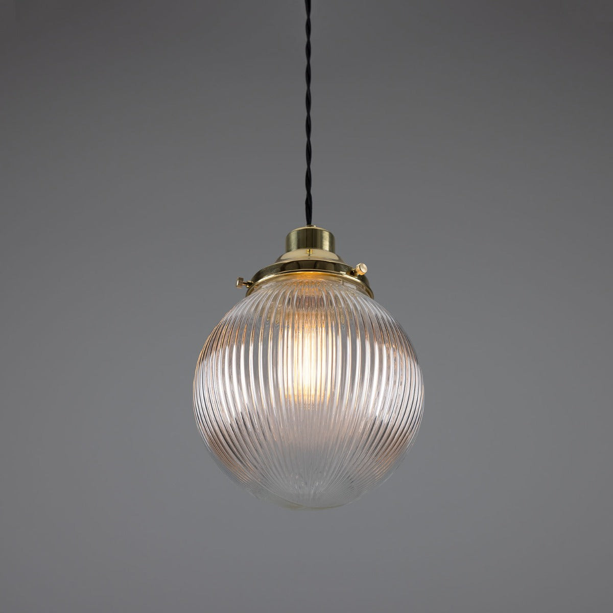 Stanley Prismatic Globe Pendant Light 20cm IP20 - View 11