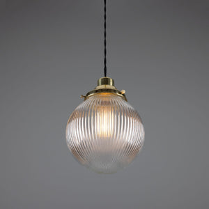 Stanley Prismatic Globe Pendant Light 20cm IP20 - View 11