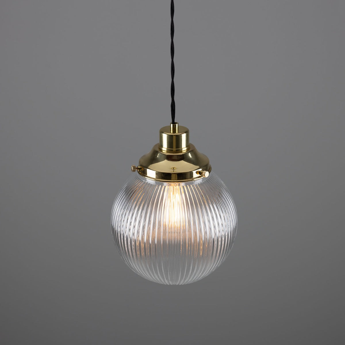 Stanley Prismatic Globe Pendant Light 20cm IP20 - View 12
