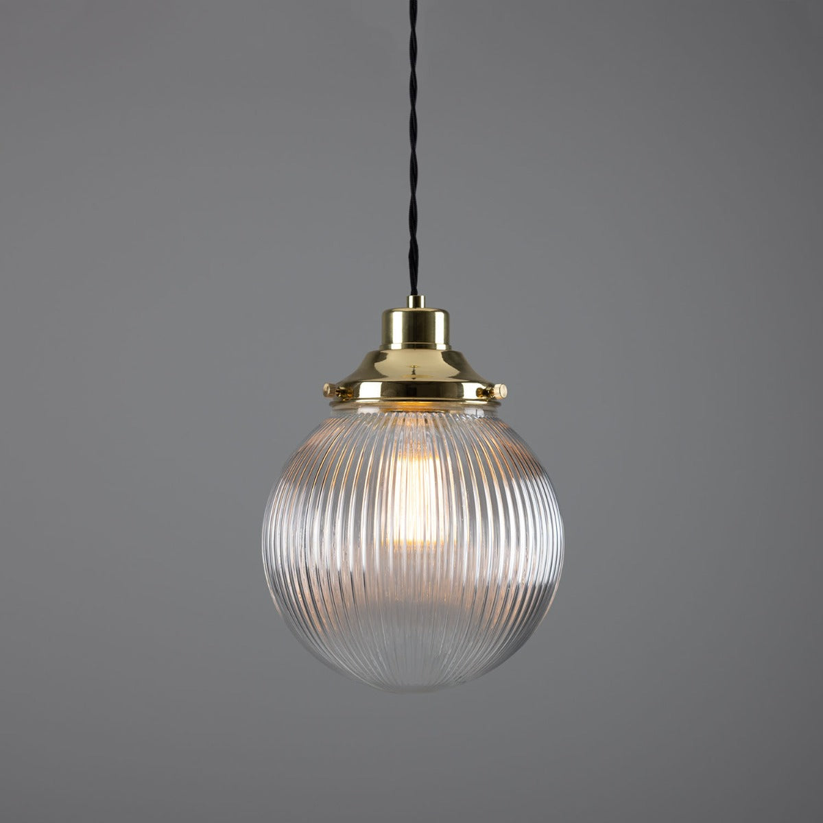 Stanley Prismatic Globe Pendant Light 20cm IP20 - View 10