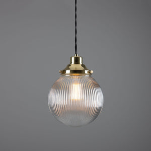 Stanley Prismatic Globe Pendant Light 20cm IP20 - View 10