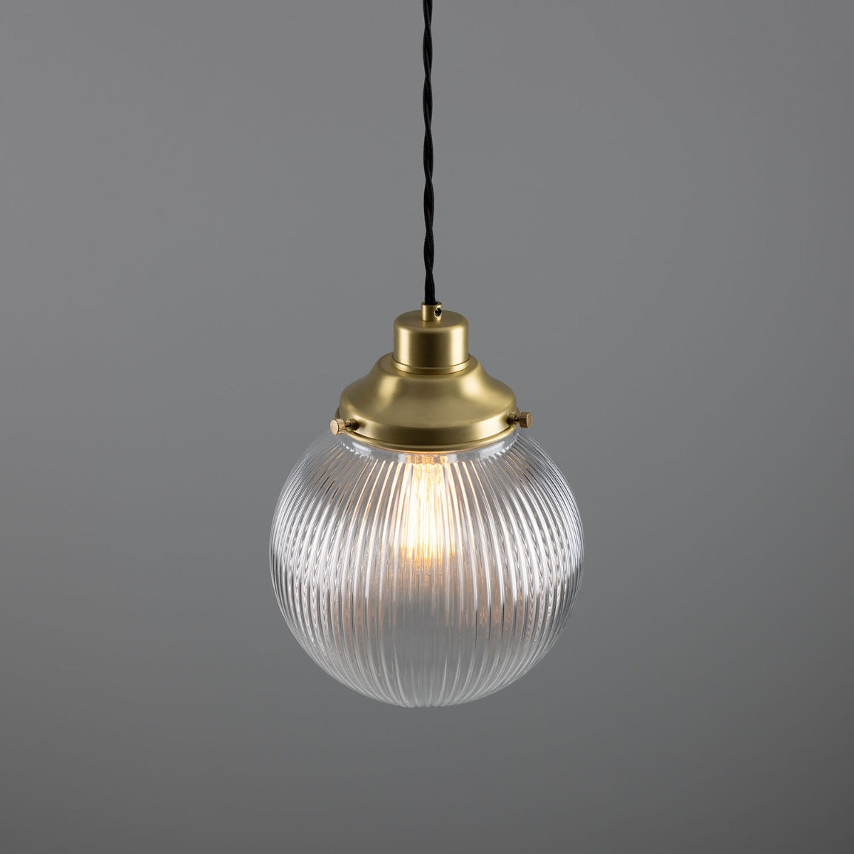 Stanley Prismatic Globe Pendant Light 20cm IP20 - View 15