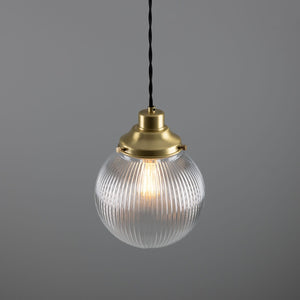 Stanley Prismatic Globe Pendant Light 20cm IP20 - View 15