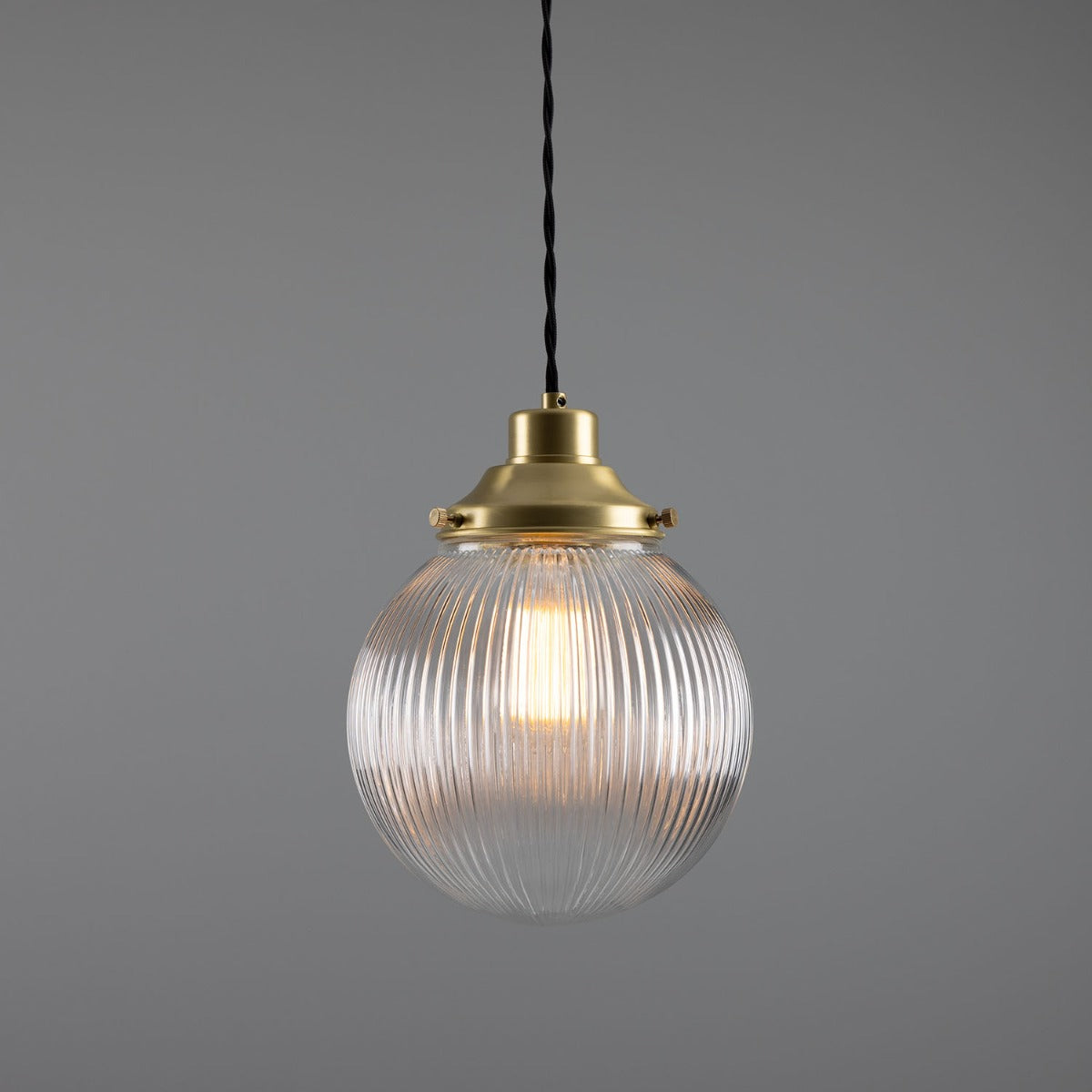 Stanley Prismatic Globe Pendant Light 20cm IP20 - View 13