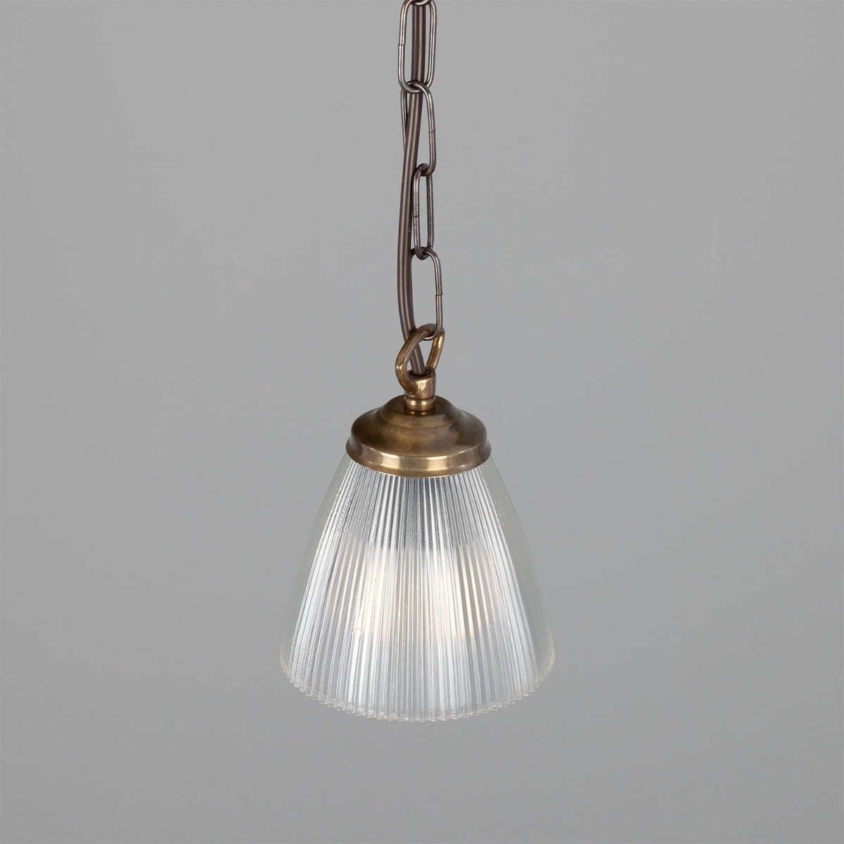 Gadar Small Prismatic Glass Pendant Light 12cm - View 2