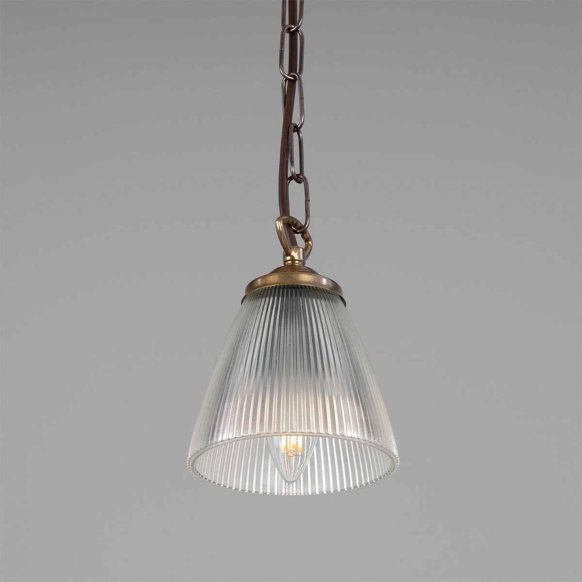 Gadar Small Prismatic Glass Pendant Light 12cm - View 3