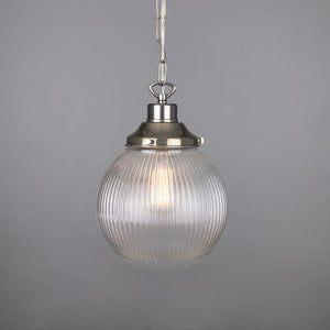Fitzroy Small Prismatic Glass Globe Pendant Light 20cm - View 7