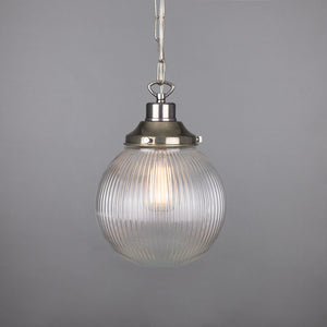Fitzroy Small Prismatic Glass Globe Pendant Light 20cm - View 7