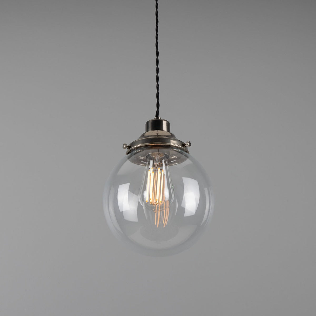 Virginia 20cm Globe Pendant | Antique Brass - View 10