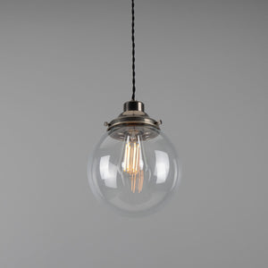 Virginia 20cm Globe Pendant | Antique Brass - View 10