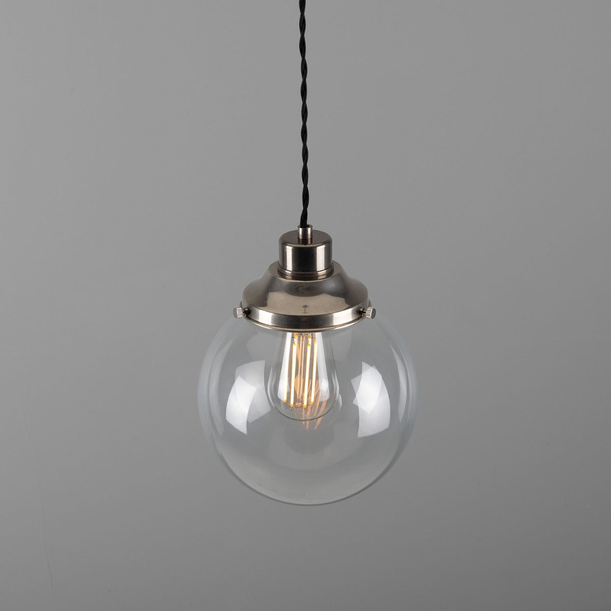 Virginia 20cm Globe Pendant | Antique Brass - View 11