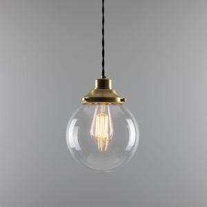 Virginia 20cm Globe Pendant | Antique Brass - View 14