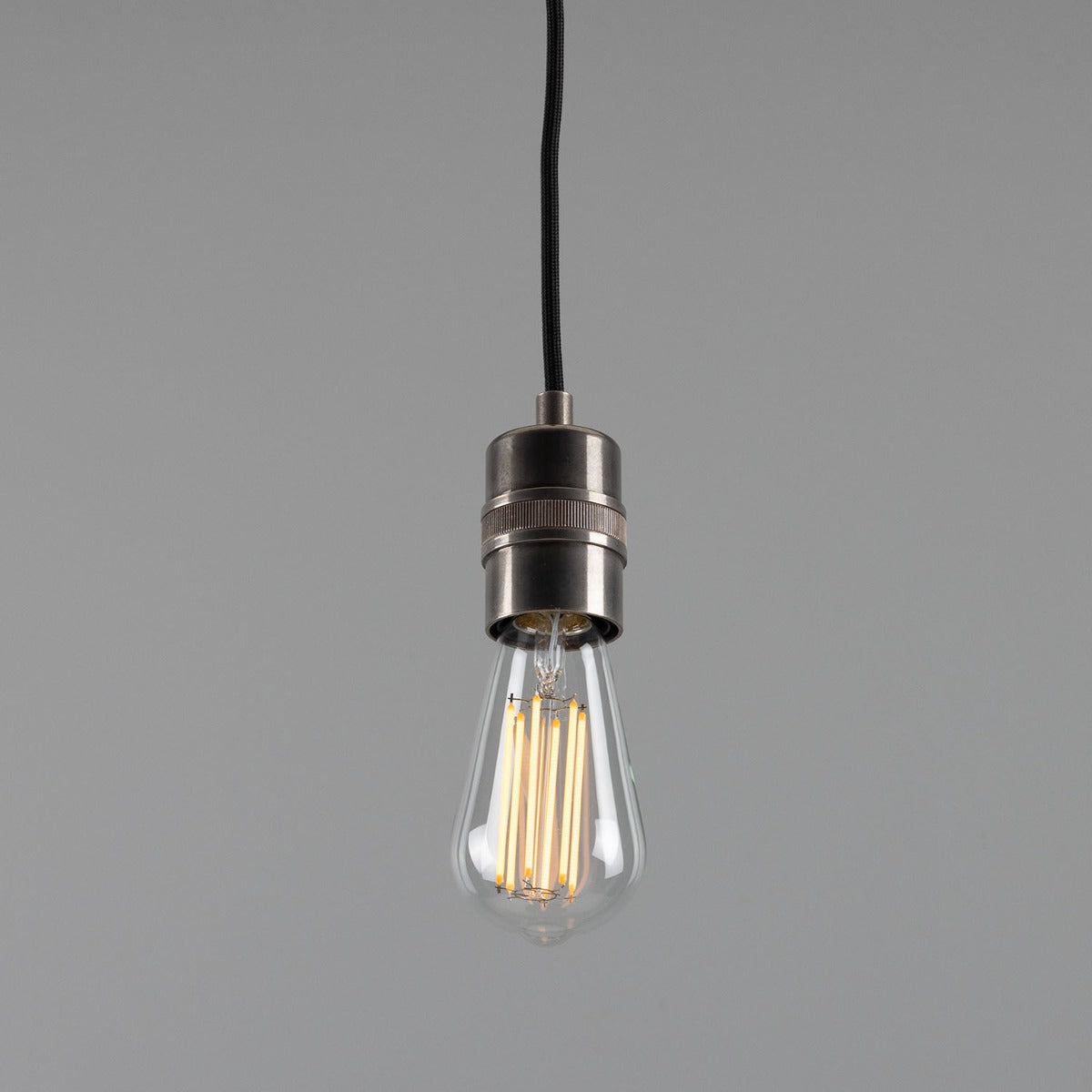 Devon Minimalist Bulb Brass Pendant Light 4.5cm IP20 - View 5