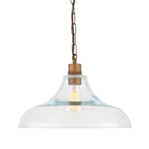 Clifton Railway Clear Glass Pendant - View 2