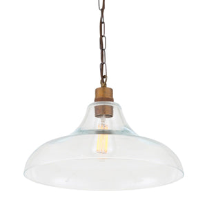 Clifton Railway Clear Glass Pendant - View 3