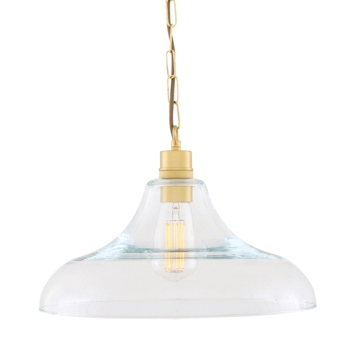 Clifton Railway Clear Glass Pendant - View 10