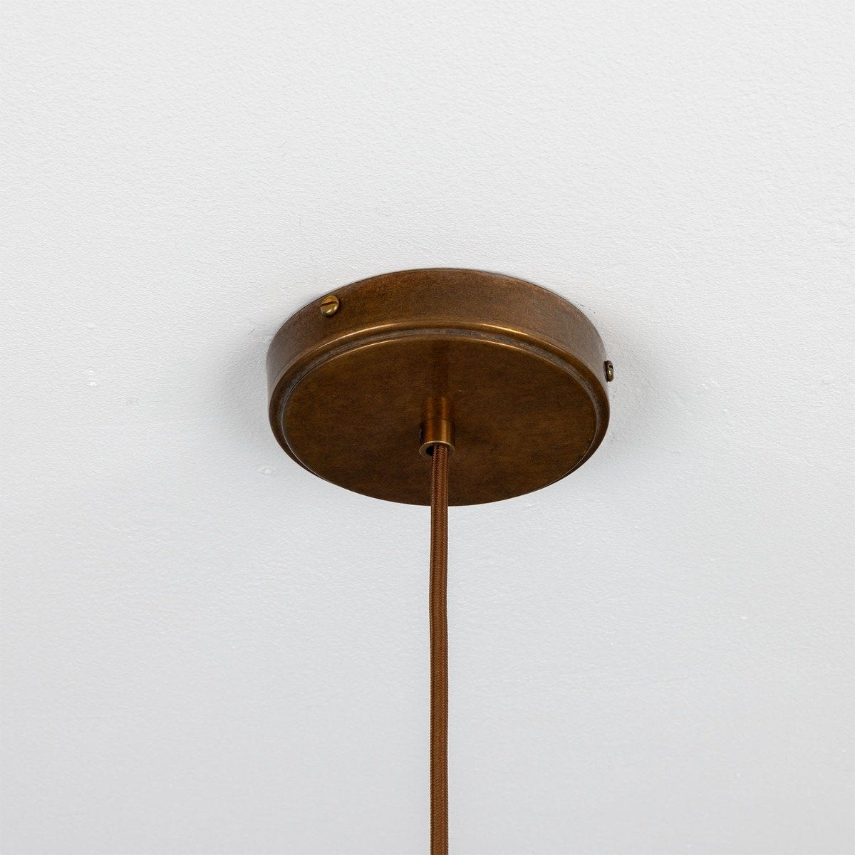 Nehir Reeded Glass and Brass Pendant 20cm - View 8