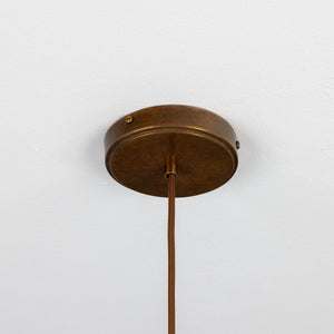 Nehir Reeded Glass and Brass Pendant 20cm - View 8