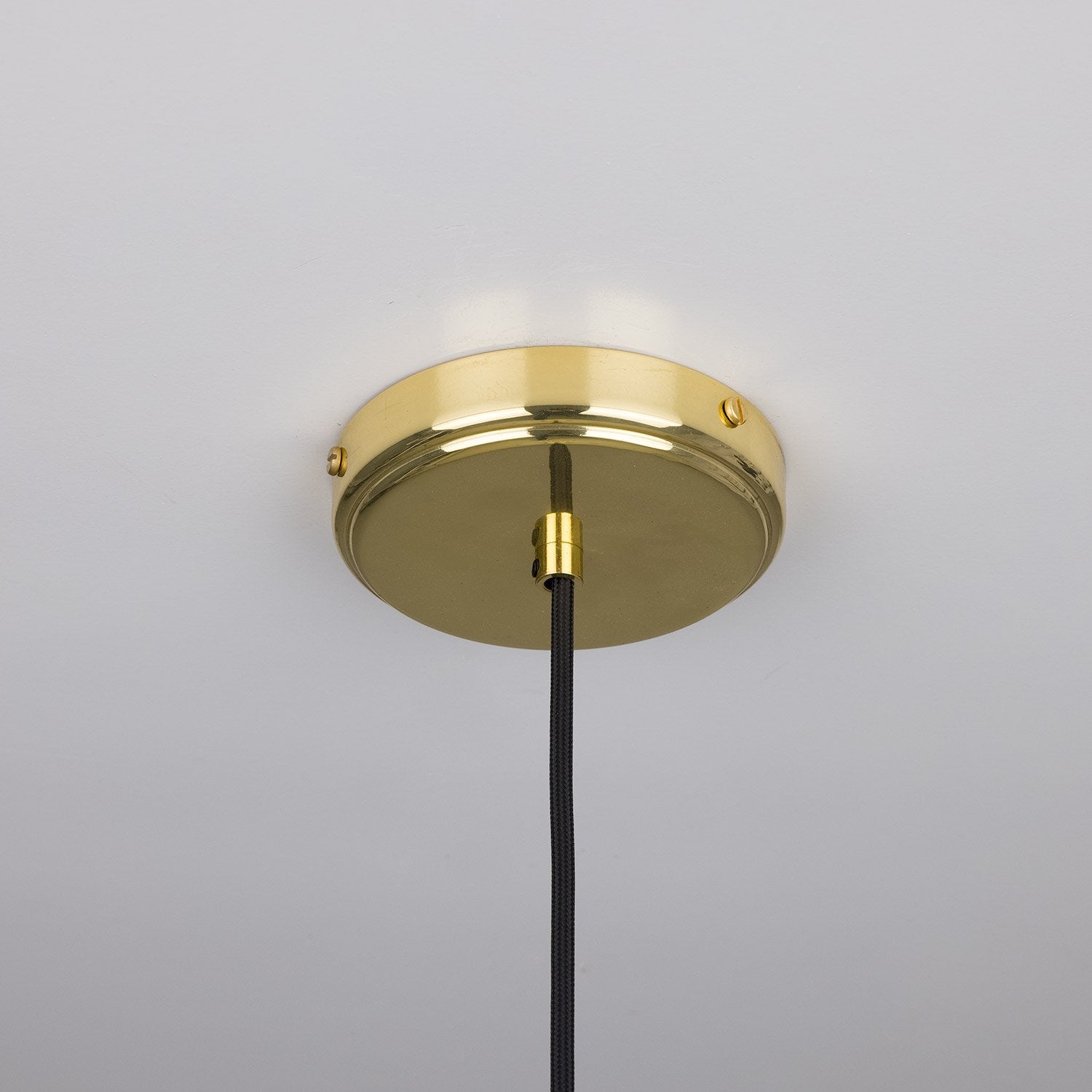 Nehir Reeded Glass and Brass Pendant 20cm - View 4