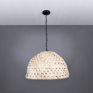 Betty Small Rattan Abaca Pendant Light 58cm - View 3
