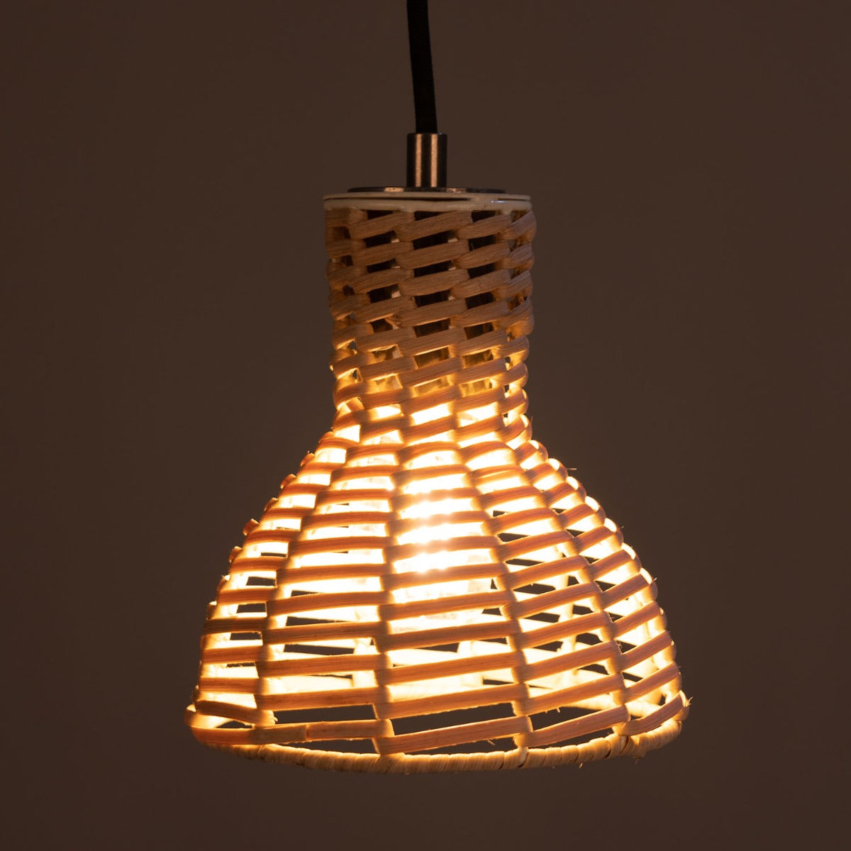 Malta Small Rattan Pendant Light 15cm - View 5