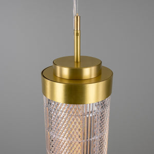 Ashford Small Neo-Victorian Vertical Pendant Light 58cm IP20 - View 4