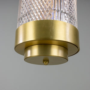Ashford Small Neo-Victorian Vertical Pendant Light 58cm IP20 - View 5