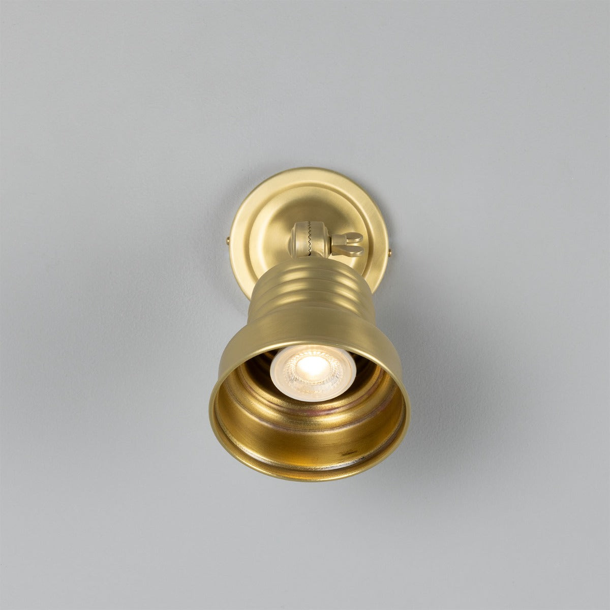 Sucre Adjustable Industrial Brass Spotlight 11.5cm IP20 - View 14