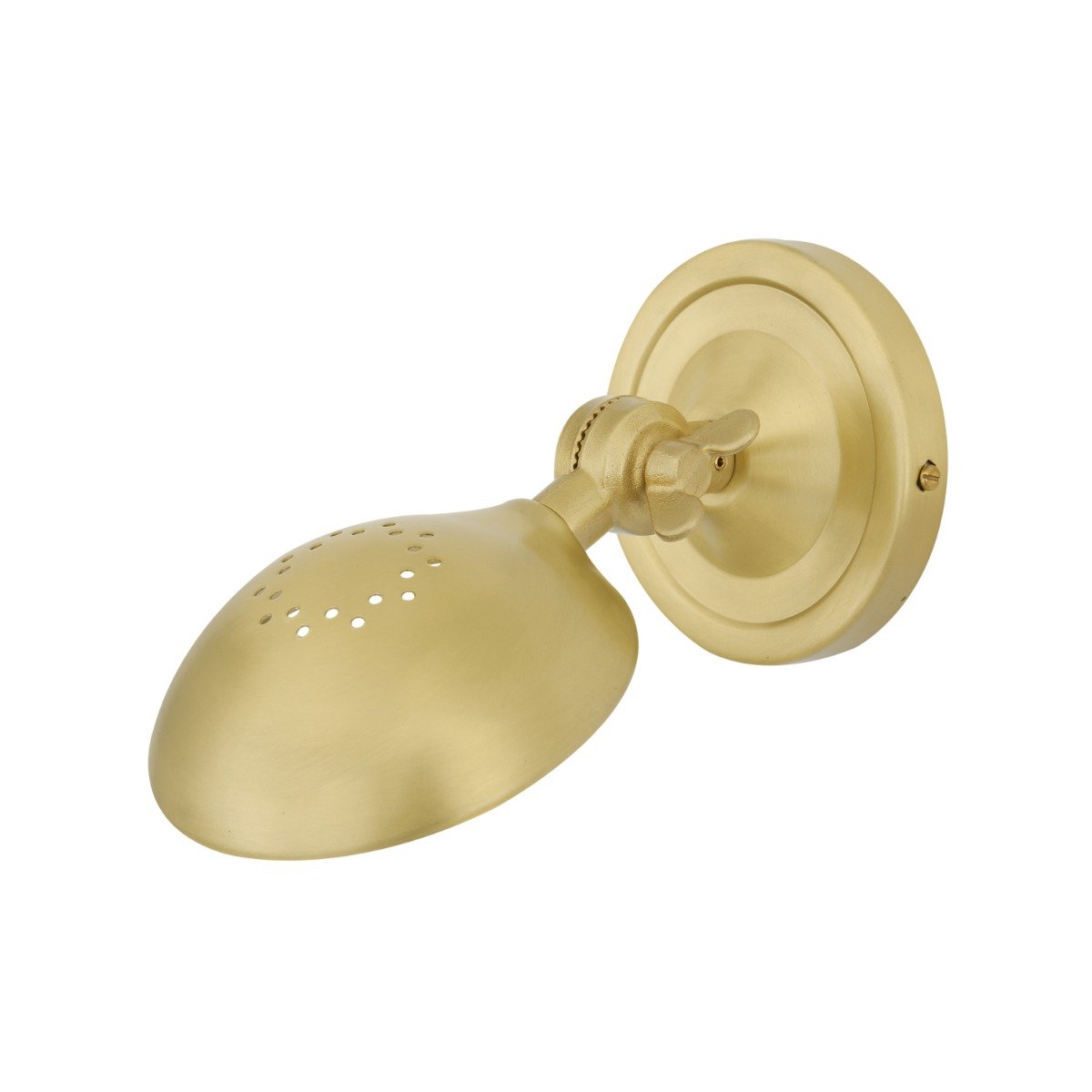 Cody Adjustable Industrial Brass Wall Light 11cm IP20 - Main View