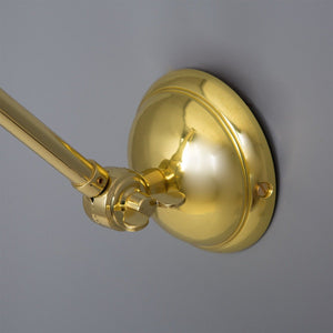 Rebell Adjustable Arm Wall Light with Prismatic Glass Shade - View 6