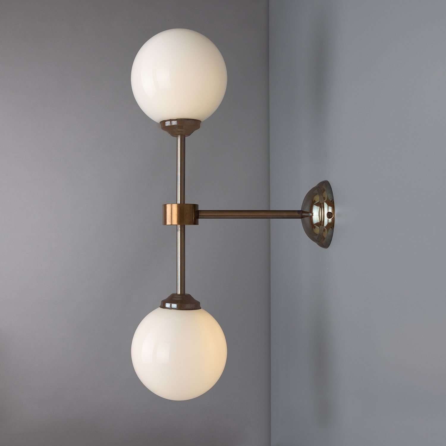 Yaounde Double Globe Wall Light - View 2