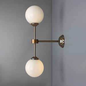 Yaounde Double Globe Wall Light - View 2