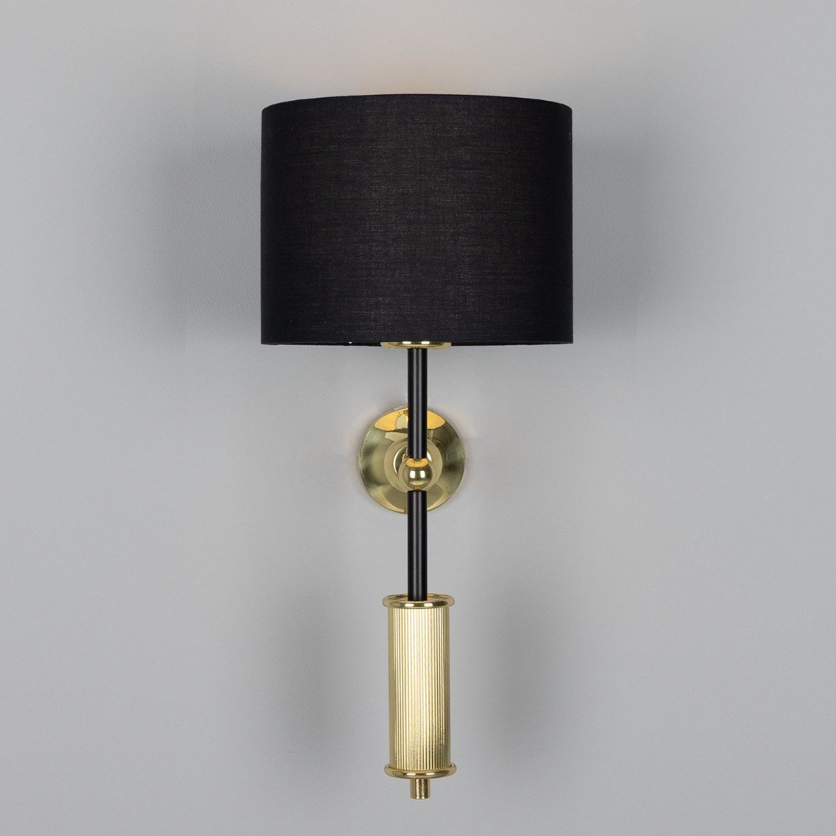 Gorey Modern Wall Light with Fabric Shade 47cm IP20 - View 7