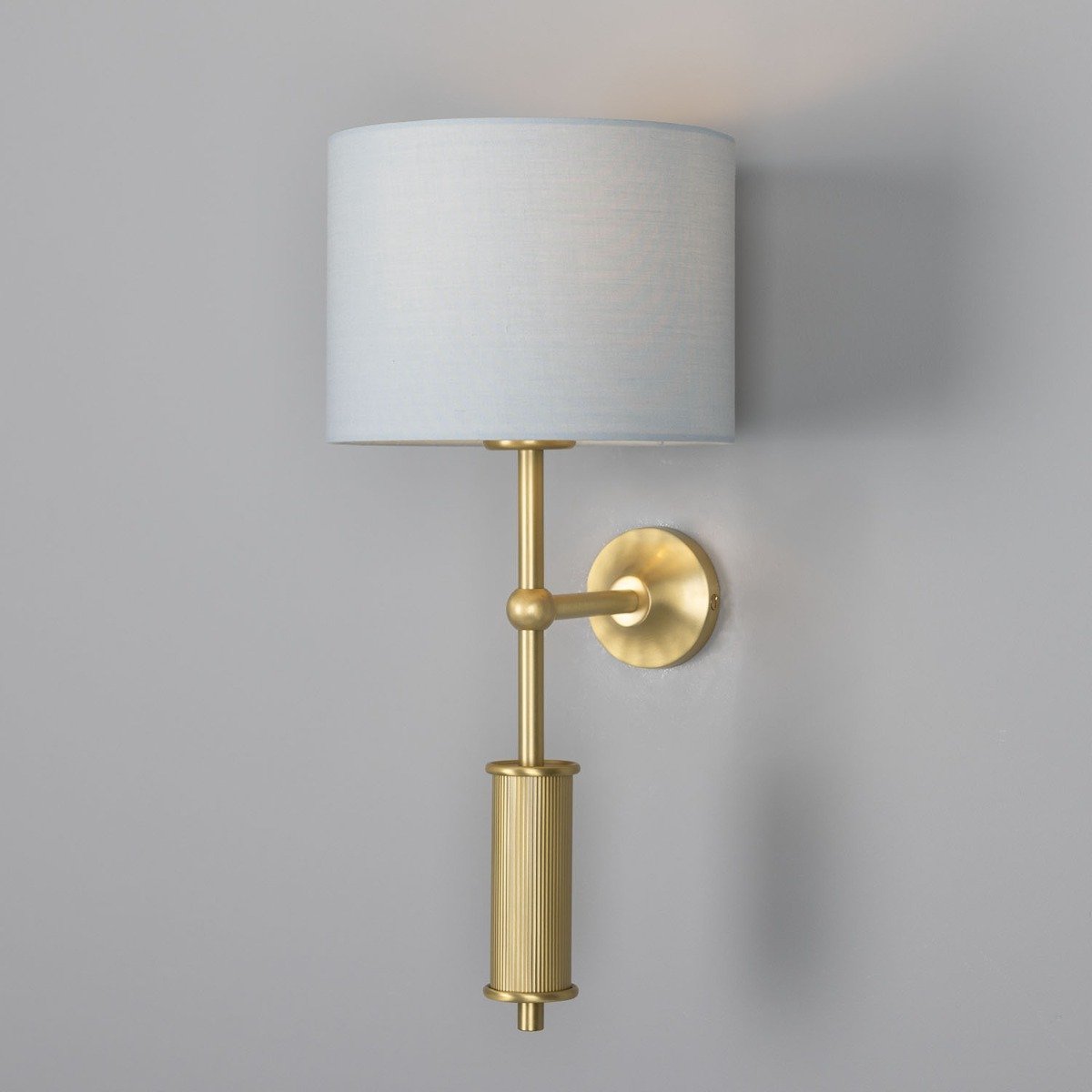 Gorey Modern Wall Light with Fabric Shade 47cm IP20 - View 17