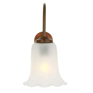 Medan Traditional Brass Wall Light - View 3