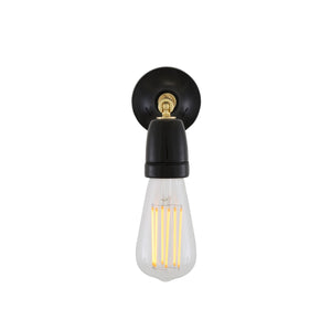 Cabra Wall Light | Black & Brass - View 6