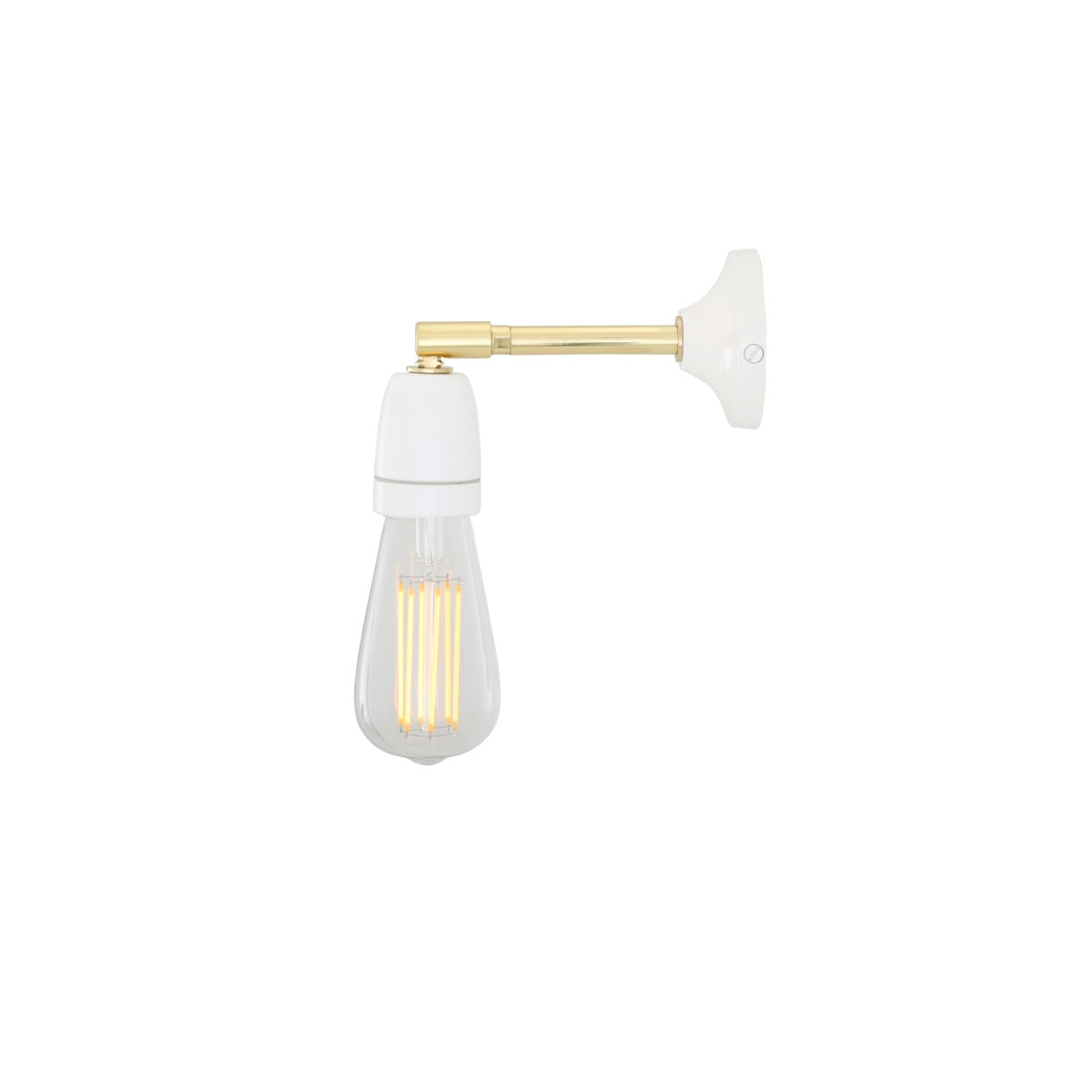 Cabra Wall Light | Black & Brass - View 2