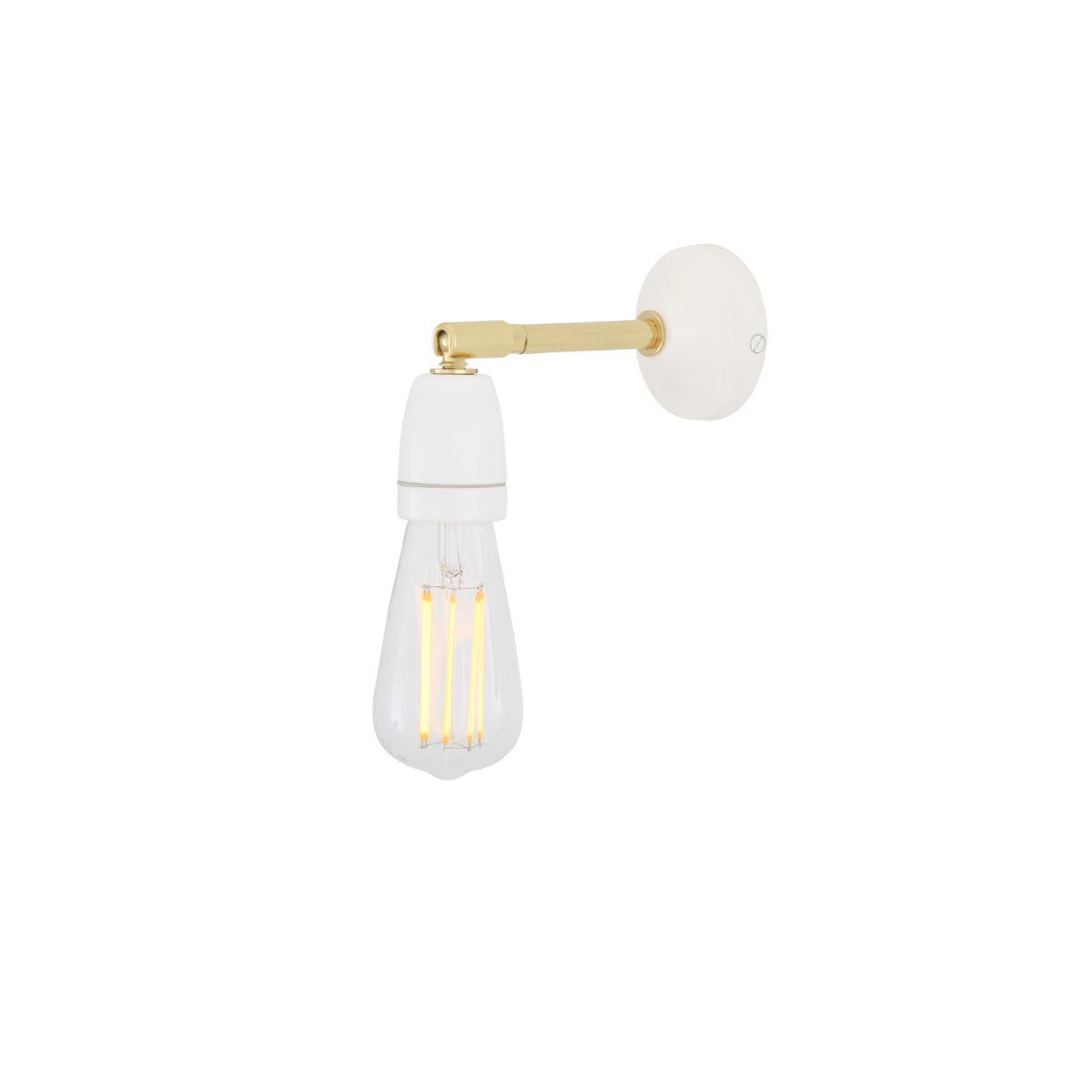 Cabra Wall Light | Black & Brass - View 1