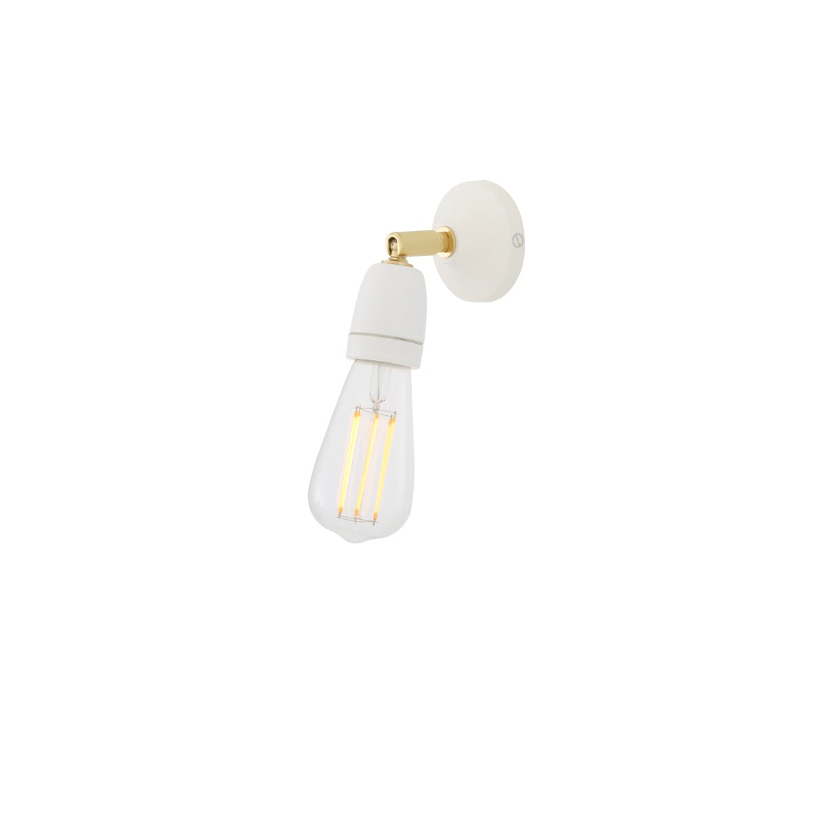 Caltra Wall Light | Black & Brass - View 1