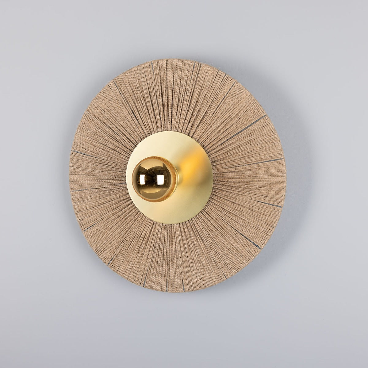 Syracuse Raffia Rope Wall Light 54cm - Main View