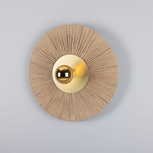 Syracuse Raffia Rope Wall Light 54cm - Main View