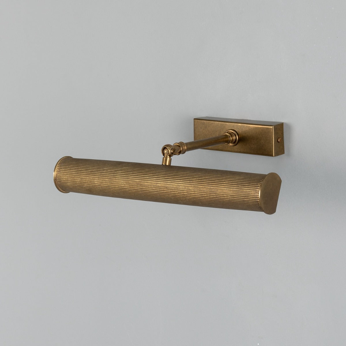 Cambridge Adjustable Reeded Brass Picture Light 35.5cm IP20 - Main View