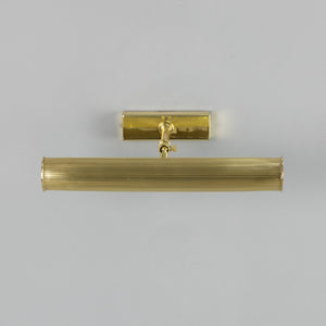 Cambridge Adjustable Reeded Brass Picture Light 35.5cm IP20 - View 10