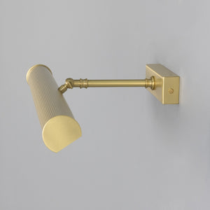 Cambridge Adjustable Reeded Brass Picture Light 50.5cm IP20 - View 12