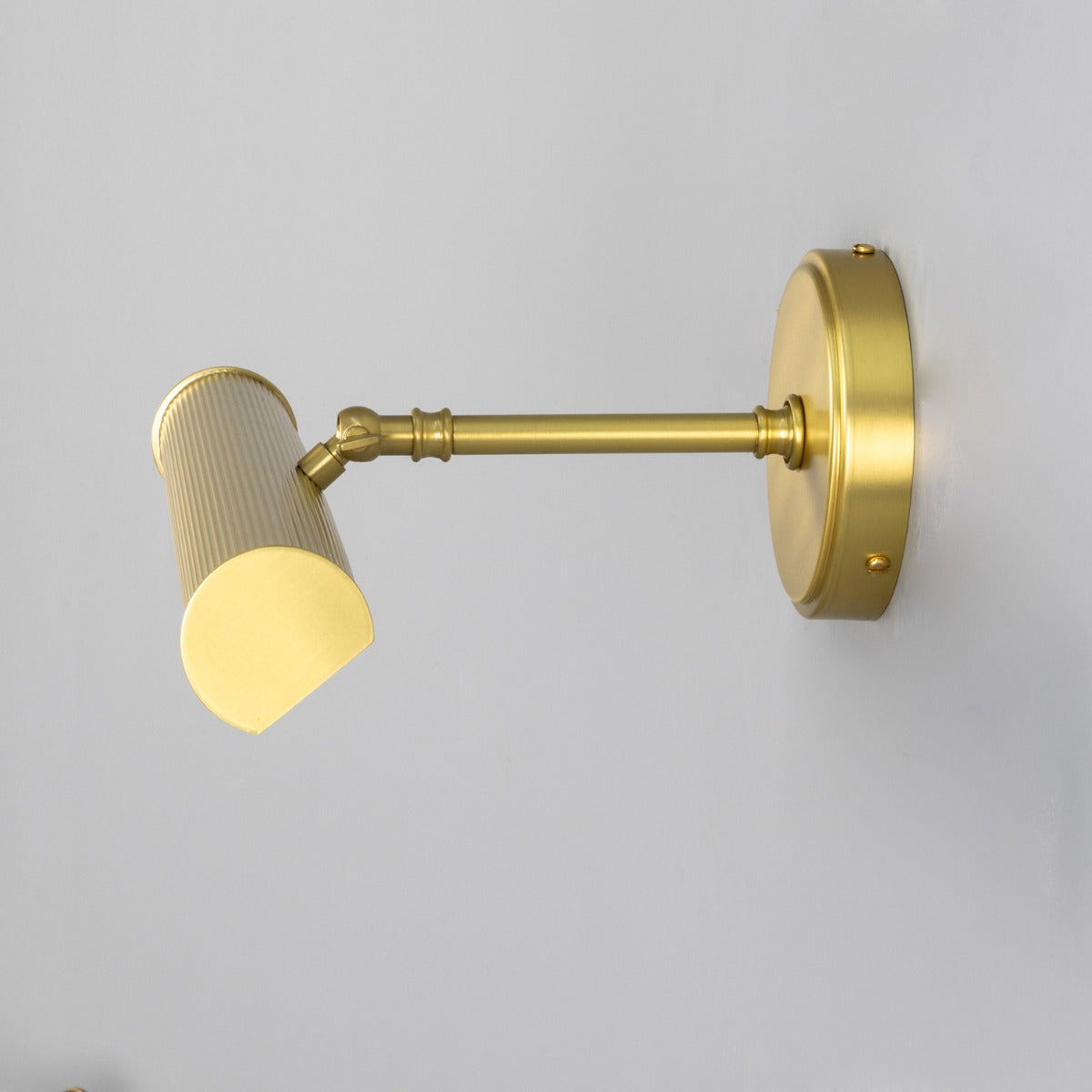 Bilbury Adjustable Reeded Brass Picture Light 35.5cm IP20 - View 14