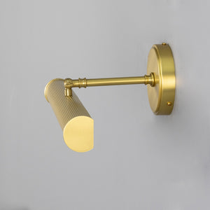 Bilbury Adjustable Reeded Brass Picture Light 35.5cm IP20 - View 15