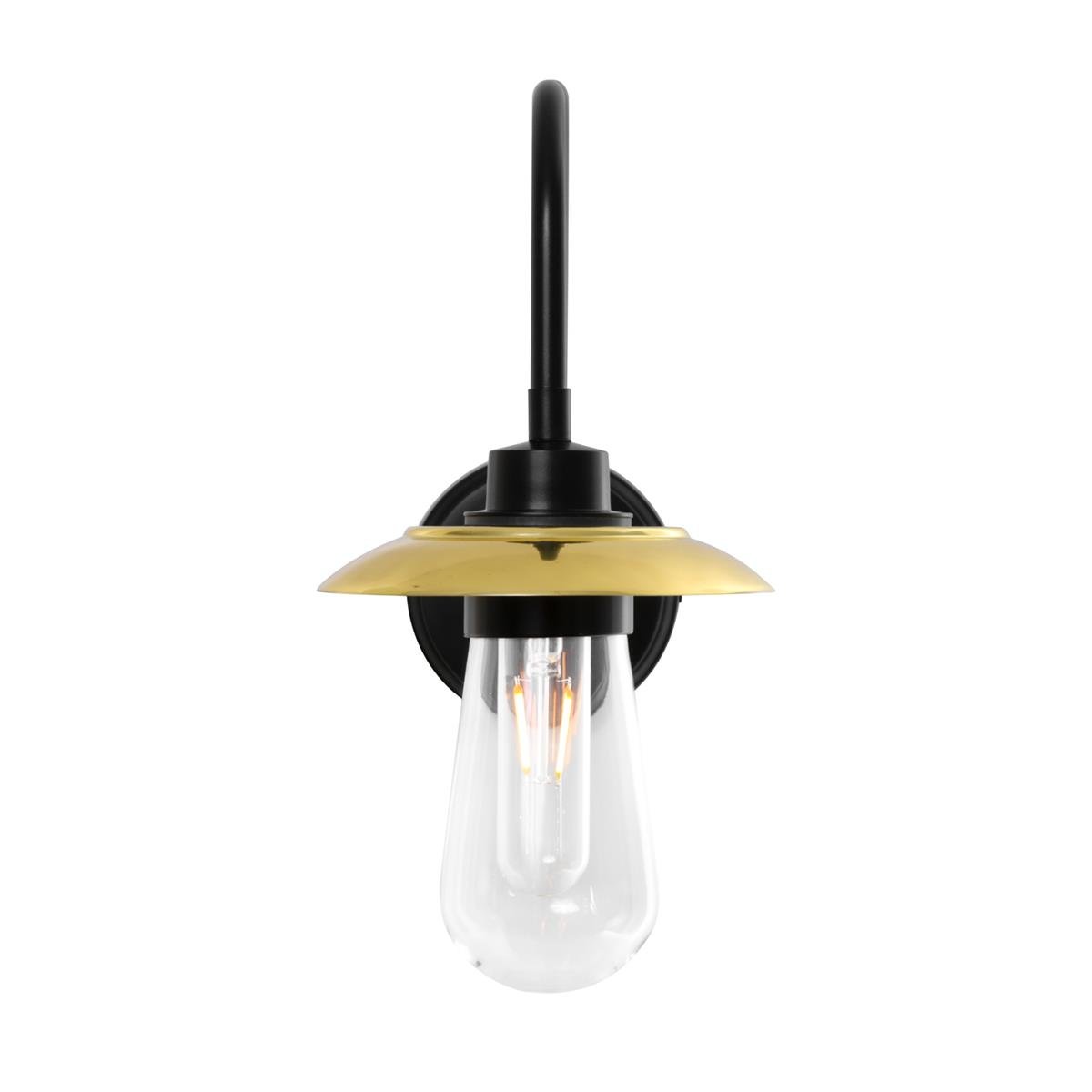 Ren Brass Swan Neck Wall Light IP65 - View 8